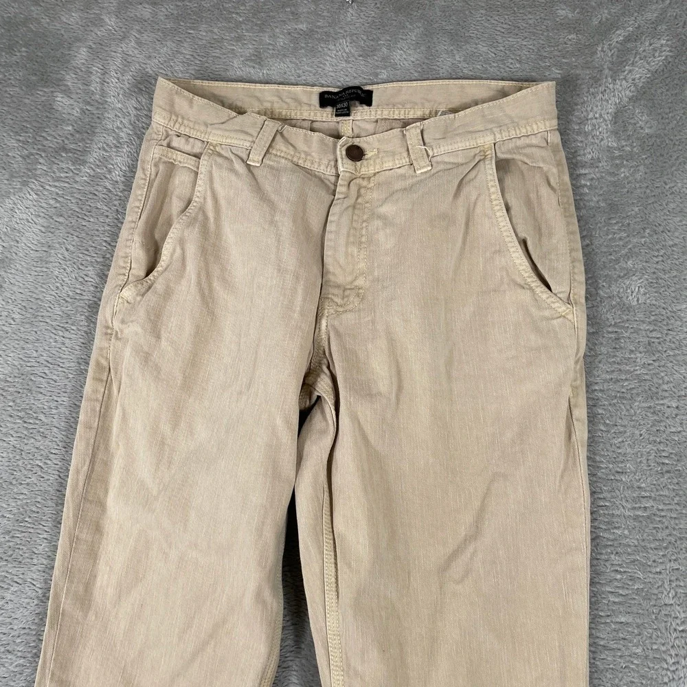 Banana Republic Athletic Fit Jeans Mens 30x30 Twill Light Tundra‎ Tan